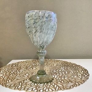 Wine glass Art glass collectible